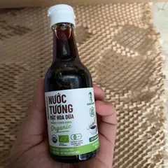 Nước tương hữu cơ Sokfarm ít muối 60ml - Mật hoa dừa tự nhiên, gia vị hoàn hảo cho món ăn, thơm ngon, giàu axit amin, không đậu nành.
