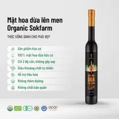 Nước Uống Lên Men Mật Hoa Dừa Sokfarm 375ml - Thức Uống Tự Nhiên, Giàu Khoáng Chất, Phù Hợp Cho Phái Đẹp, Vị Ngọt Thanh, Hậu Vị Chua Dịu