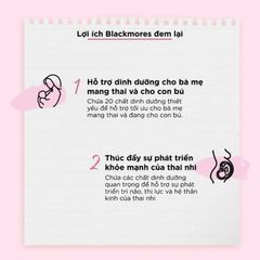 Viên uống Blackmores Pregnancy & Breast - Feeding Gold 60 viên hỗ trợ thai kỳ khỏe mạnh và phát triển trí não cho mẹ và bé