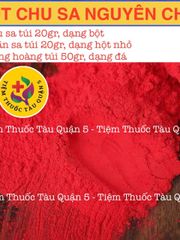 Hùng Hoàng và Thần Sa Chu Sa - Bộ Vật Phẩm Phong Thủy Tạo May Mắn, Bảo Vệ Gia Đình, 90g Tự Nhiên Việt Nam