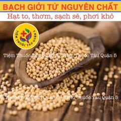 Bạch Giới Tử 100g - Hạt Cải Trắng Hỗ Trợ Giảm Khó Thở, Đờm Nhiều - Thảo Dược Đông Y Chất Lượng Cao