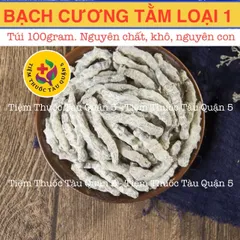 Bạch Cương Tằm Nguyên Con Khô Sạch 100g - Thực Phẩm Khô Chuyên Dùng Chữa Kinh Giật, Liệt Dương, Nám Da