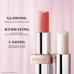 Son Dưỡng Prada Light Glowing Lip Oil Stick U016 Rose - Dưỡng Ẩm, Tô Màu Tự Nhiên, Chính Hãng Sang Trọng cho Đôi Môi Căng Mọng