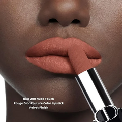 Son Dior Rouge Velvet Nắp Hít (2025) - Màu 200 Nude Touch Cam Đất Chính Hãng, Chất Son Lì Mịn, Bám Màu Tốt, Sang Trọng, Quyến Rũ