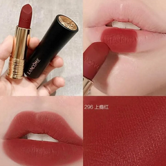 Son Lancôme L'Absolu Rouge Drama Matte Lipstick 296 Đỏ Thuần - Son Môi Cao Cấp, Độ Bám Màu Xuất Sắc, Dưỡng Ẩm Tốt, Quà Tặng Phụ Nữ