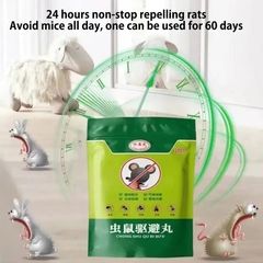 Băng Phiến Đuổi Chuột Hiệu Quả (1 Gói 10 Viên) - An Toàn, Từ Thiên Nhiên, Giải Pháp Đuổi Chuột Trong Nhà, Không Độc Hại