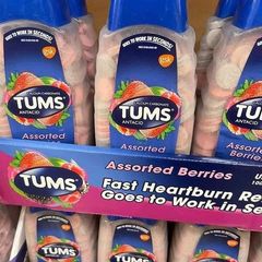 Tums Berries 265 viên - Viên uống hỗ trợ tiêu hóa chống ợ nóng, vị trái cây dễ uống, bổ sung canxi hiệu quả