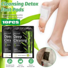 Hộp 10 Miếng Dán Chân Giải Độc Gan Nhật Bản Deep Cleaning Foot Patch - Thải Độc, Thư Giãn & Chăm Sóc Sức Khỏe Đôi Chân