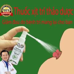 Xịt Bôi Giảm Đau Trĩ Nội Ngoại Tổng Hợp - Hỗ Trợ Chữa Ngứa, Đau Rát Hậu Môn, Cảm Giác Thoải Mái Hàng Ngày, Dung Tích 30ml