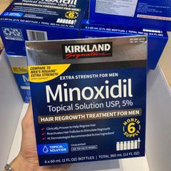 Tinh chất mọc tóc Minoxidil 5% Kirkland USA - Giải pháp trị hói đầu cho nam hiệu quả, tăng cường tự tin, FDA chứng nhận.