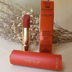 Son Lancôme Limited 196 A La Folie - Son Môi Cao Cấp Màu Đỏ Cam Cháy Quyến Rũ, Dưỡng Ẩm Cho Làn Môi Mềm Mại