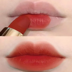 Son Lancôme L'Absolu Rouge Intimatte 196 French Touch – Son Môi Đỏ Cam Cháy Cao Cấp, Chất Lượng Sang Trọng, Dưỡng Ẩm Bền Màu