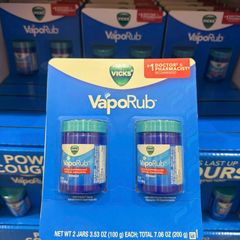 Dầu Bôi Ấm Ngực VICKS VapoRub 100g - Giảm Ho, Nghẹt Mũi, Cảm Lạnh, Dành Cho Trẻ Em Từ 2 Tuổi và Người Lớn