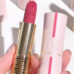 Son Lancôme Absolute Perfect Velvet Matte 06 Carefree Summer - Son Môi Hồng Sen Cao Cấp Giới Hạn, Dưỡng Ẩm, Độ Bền Lâu
