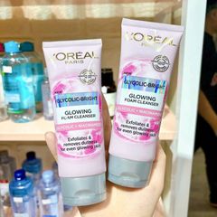 Sữa Rửa Mặt L'Oréal Glycolic-Bright 100ml - Làm Sáng Da, Giảm Xỉn Màu, Dưỡng Ẩm - Mỹ Phẩm Cao Cấp Từ Pháp