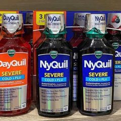 Set Siro Dayquil & Nyquil 3 Chai x 354ml - Thuốc Cảm Lạnh & Cúm Chống Đau Nửa Đêm Mỹ, Giảm Nghẹt Mũi, Ho, Sốt
