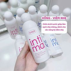 Dung dịch vệ sinh Ziaja Intima 200ml (hồng – ngăn ngừa viêm)