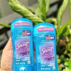 Gel Khử Mùi Secret Luxe Lavender 73g - Oải Hương Thư Giãn, Khử Mùi Hiệu Quả, Dạng Gel Tiện Lợi, Không Gây Kích Ứng Da