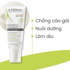 Kem Dưỡng Ẩm A-Derma Exomega Allergo Emollient Balm 40ml - Hỗ Trợ Chăm Sóc Da Khô và Viêm Da Cơ Địa, Giảm Ngứa, Phục Hồi Da Nhạy Cảm