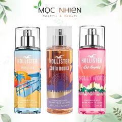 Xịt thơm toàn thân nữ Hollister California 125ml - Hương hoa cỏ trái cây tươi mát, gợi nhớ không khí biển Santa Monica, Palms Springs, và San Francisco