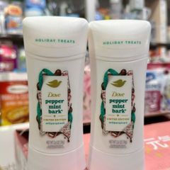 Lăn khử mùi Dove Peppermint Bark 74g – Khử mùi hiệu quả, cảm giác tươi mát từ bạc hà, bảo vệ 48 giờ, phù hợp cho da nhạy cảm
