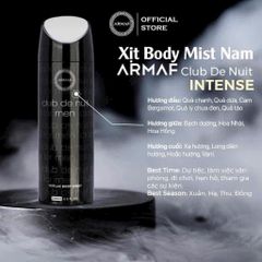 Xịt Khử Mùi Armaf Club De Nuit Men Body Spray 200ml - Hương Thơm Nam Tính, Sang Trọng, Thời Trang, Duy Trì Tự Tin