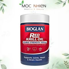 Viên uống Dầu tôm đỏ Bioglan Red Krill Oil 1000mg - Bổ sung Omega-3 hỗ trợ tim mạch, khớp và chức năng não (60 viên)