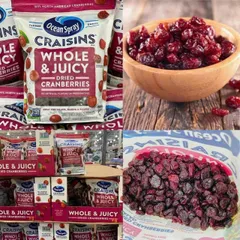 Nam Việt Quất Sấy Khô CRAISINS WHOLE & JUICY 1.81KG - Bổ Sung Dinh Dưỡng, Chất Xơ, Vitamin C, Ăn Vặt Ngon Miệng