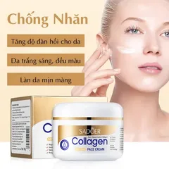 Kem Dưỡng Trắng Da Cấp Ẩm Collagen Sadoer - Dưỡng Ẩm Tối Ưu, Làm Sáng Da, Giảm Nếp Nhăn, Se Khít Lỗ Chân Lông, Da Mặt Mịn Màng