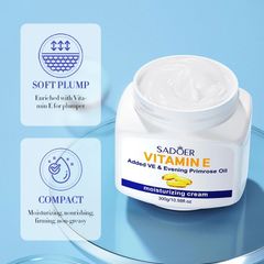 Kem Dưỡng Ẩm Trắng Da Vitamin E Cream 300g - Phục Hồi Da Khô, Nứt Nẻ, Tăng Cường Độ Ẩm, Làm Sáng Da và Chống Lão Hóa