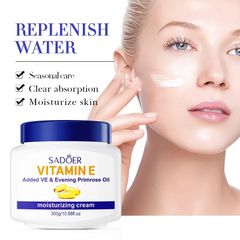 Kem Dưỡng Ẩm Trắng Da Vitamin E Cream 300g - Phục Hồi Da Khô, Nứt Nẻ, Tăng Cường Độ Ẩm, Làm Sáng Da và Chống Lão Hóa