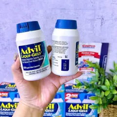Thuốc giảm đau Advil Liqui Gels 200mg - Hỗ trợ nhanh chóng cho đau đầu, đau răng, cảm cúm - Hộp 2 x 120 viên từ Mỹ