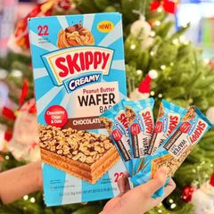 Bánh Xốp Nhân Bơ Đậu Phộng Skippy Phủ Socola - Snack Gọn Nhẹ Thơm Ngon Dễ Dàng Mang Theo Mỹ