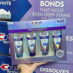 Kem đánh răng Crest 3D Brilliance - Tẩy trắng sâu vết ố hiệu quả, hương bạc hà tươi mát, an toàn cho men răng, sản phẩm từ Mỹ