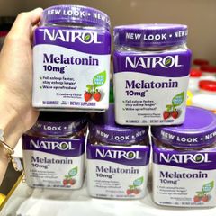 Kẹo Ngủ Natrol Gummies 10mg 90 Viên - Giúp Ngủ Sâu, Không Gây Nghiện, Vị Dâu Ngon Của Mỹ