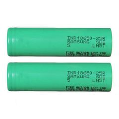 Pin 18650 Samsung 25R 3.7V - Dung Lượng 2500mAh, Dòng Xả 20A, Pin Lithium Chính Hãng, Mới 100%