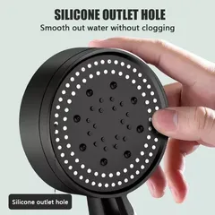 Bộ Vòi Sen Tăng Áp 5 Chế Độ Sang Trọng - Tiết Kiệm Nước Màu Đen Phù Hợp Cho Mỗi Không Gian Tắm