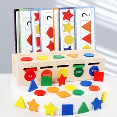 Hộp Thả Hình Khối Gỗ Montessori Cho Bé - Phát Triển Tư Duy, Nhận Diện Màu Sắc và Hình Khối - Đồ Chơi Giáo Dục Sớm