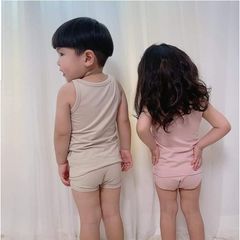 Bộ Đồ Lót Trẻ Em Peekaboo Phong Cách Hàn Quốc - Cotton Thoáng Khí Cho Bé Trai, Bé Gái Mùa Hè Siêu Xinh, An Toàn, Dễ Chịu