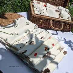 Bộ Đồ Dài Tay Cotton Cạp Cao Hình Gấu Dễ Thương Cho Bé - Thời Trang Dễ Thương Cho Bé Trai & Bé Gái, Mặc Đi Học Hay Đi Chơi