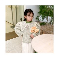 Áo Khoác Dệt Kim Tay Bồng Dáng Ngắn Phong Cách Hàn Quốc Cho Bé Gái - Thời Trang Trẻ Em Yêu Thích, Hàng Sale Chất Lượng Cao