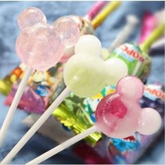Kẹo Mút Popcan Disney Nhật Hình Mickey Siêu Đáng Yêu - Hương Vị Soda Nho, Cola, Chanh - Ngọt Ngào Không Sâu Răng