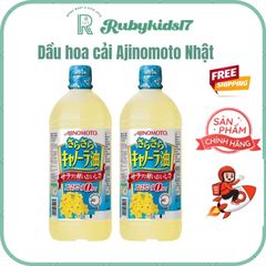 Dầu Hoa Cải Ajinomoto Nhật Bản 1L - Dầu Ăn Dinh Dưỡng Omega-3, Giúp Tăng Chiều Cao và Phát Triển Trí Tuệ Cho Trẻ Em