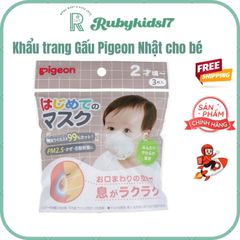 Khẩu Trang Gấu Pigeon Nội Địa Nhật Bản, Bịch 3 Cái – Bảo Vệ An Toàn Cho Mẹ Và Bé, Hàng Chất Lượng Cao