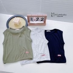 [MINIUMBABY] Bộ Đồ Thun Tăm Sát Nách Siêu Mềm Mịn Co Dãn Cho Bé Ngày Hè Năng Động