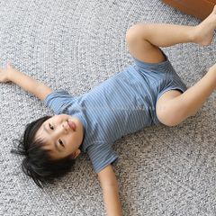Bộ Cộc Tay Cotton Kẻ Minky Mom Mềm Mát Cho Bé - Thời Trang Đáng Yêu Chất Liệu Cao Cấp, Size 73-100