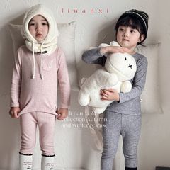 Bộ Quần Áo Dài Tay Len Tăm Smile Cao Cấp Hàn Quốc cho Bé - Thời Trang Mùa Thu Đông 2024, Size 90-130
