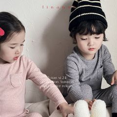 Bộ Quần Áo Dài Tay Len Tăm Smile Cao Cấp Hàn Quốc cho Bé - Thời Trang Mùa Thu Đông 2024, Size 90-130