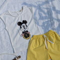[VNXK] Set Bộ Cotton Cho Bé - Set bộ Minnie sát nách Hm Cho Bé Gái