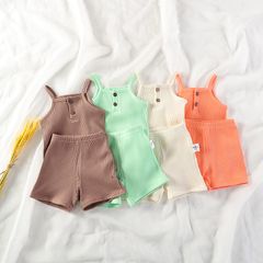 [Thanh lý] Bộ Ba Lỗ Thun Gân Cúc Ngực Cho Bé Gái